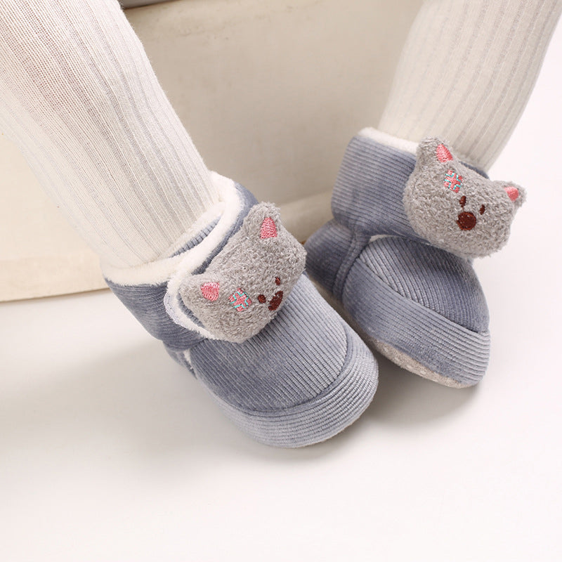 Cute Plush Soft Soles Shoes for 20-24 Inches Reborn Dolls