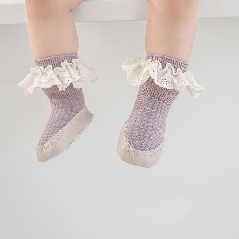 Middle Tube Anti-Drop Lace Shoes for 17-24 Inches Reborn Dolls