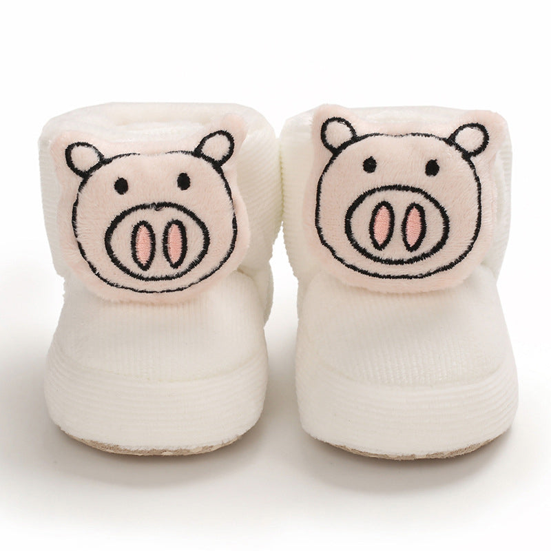 Cute Plush Soft Soles Shoes for 20-24 Inches Reborn Dolls