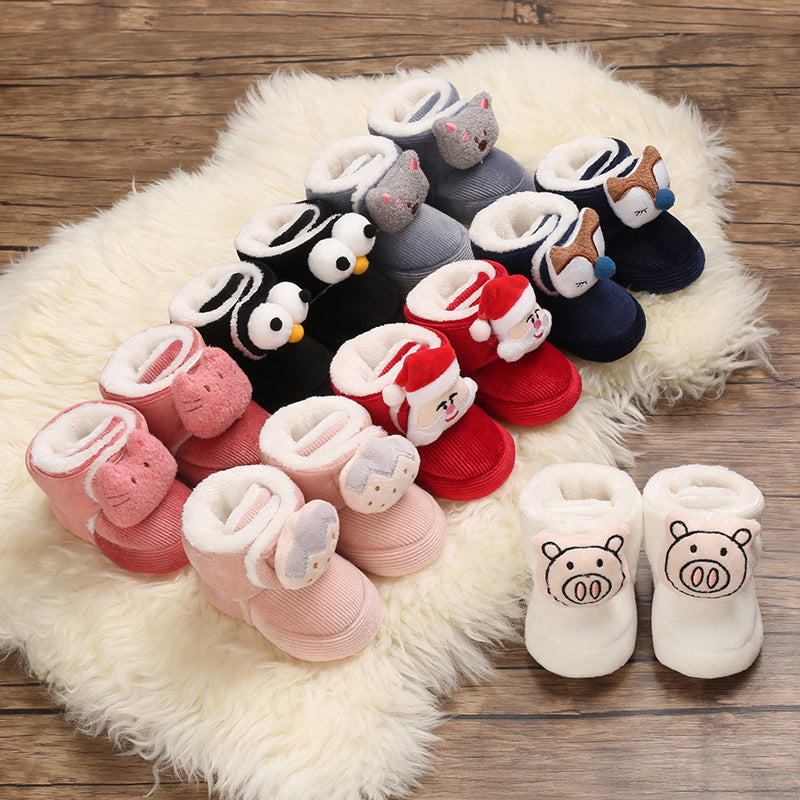 Cute Plush Soft Soles Shoes for 20-24 Inches Reborn Dolls