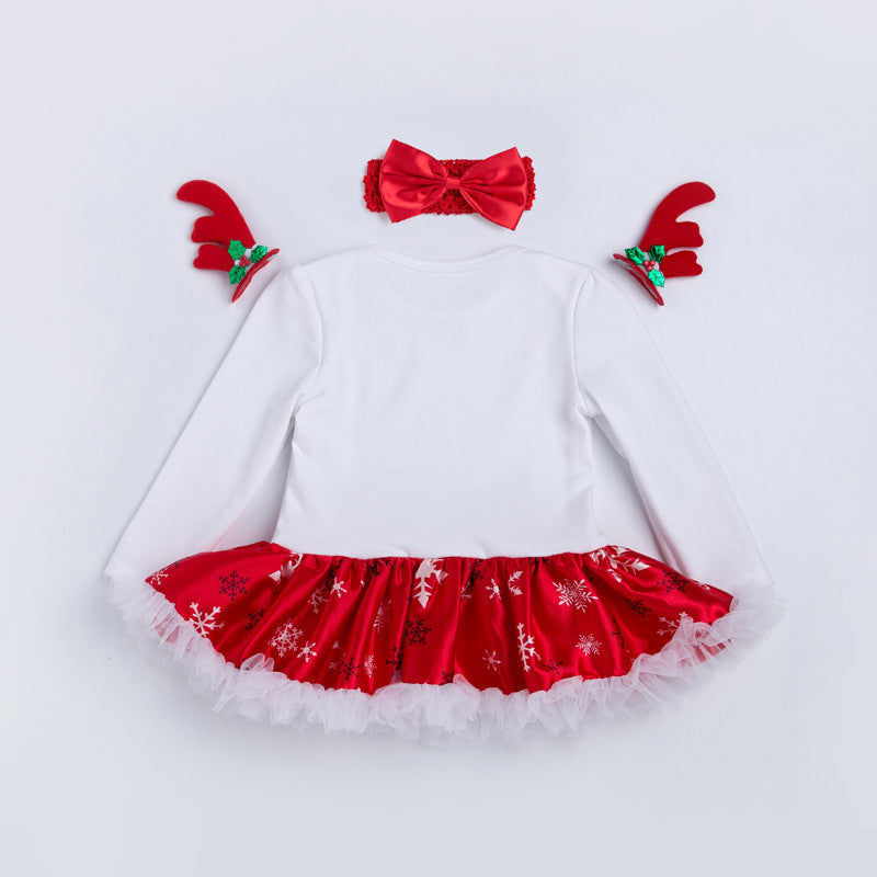 4-Piece Cute Christmas Dress for 21/22/23 Inches Reborn Dolls