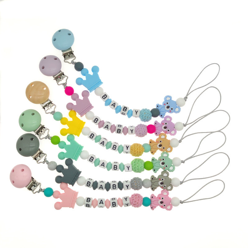 Cute Multicolor Silicone Pacifier Chain