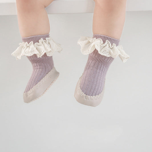 Middle Tube Anti-Drop Lace Shoes for 17-24 Inches Reborn Dolls