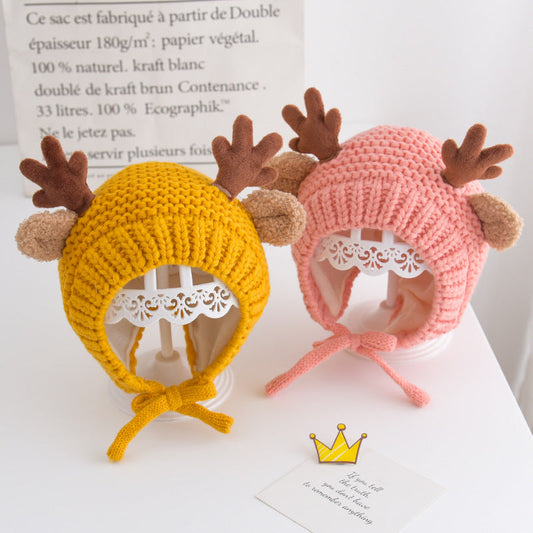 Cute Antlers Christmas Hats for 20-23 Inches Reborn Dolls