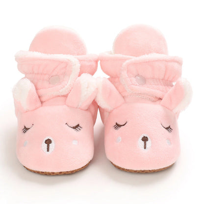 Cute Elk Plush Soft Soles Shoes for 20-24 Inches Reborn Dolls