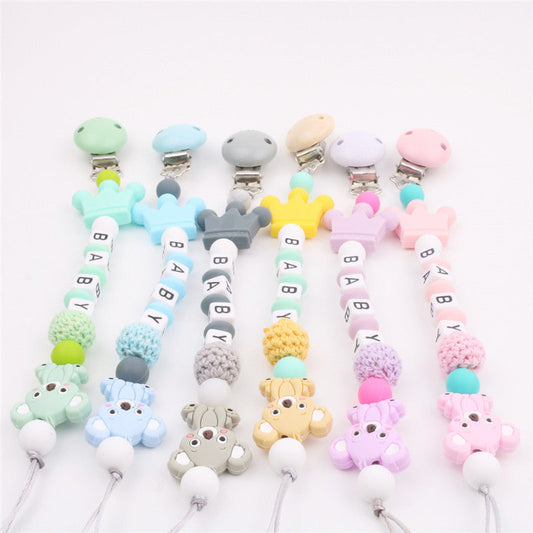Cute Multicolor Silicone Pacifier Chain