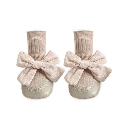 Middle Tube Anti-Drop Bow Knot Shoes for 17-24 Inches Reborn Dolls