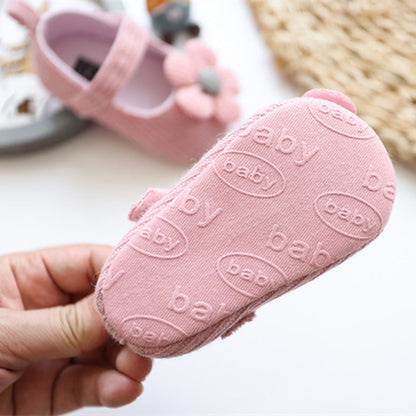 Lovely Flower Soft Soles Shoes for 20-24 Inches Reborn Dolls