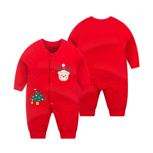 Warm Cotton Christmas Bodysuit for 23 Inches Reborn Dolls
